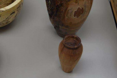 K_Browning-Redbud-Vase-and-unknown-wood-tea-light-candlestick